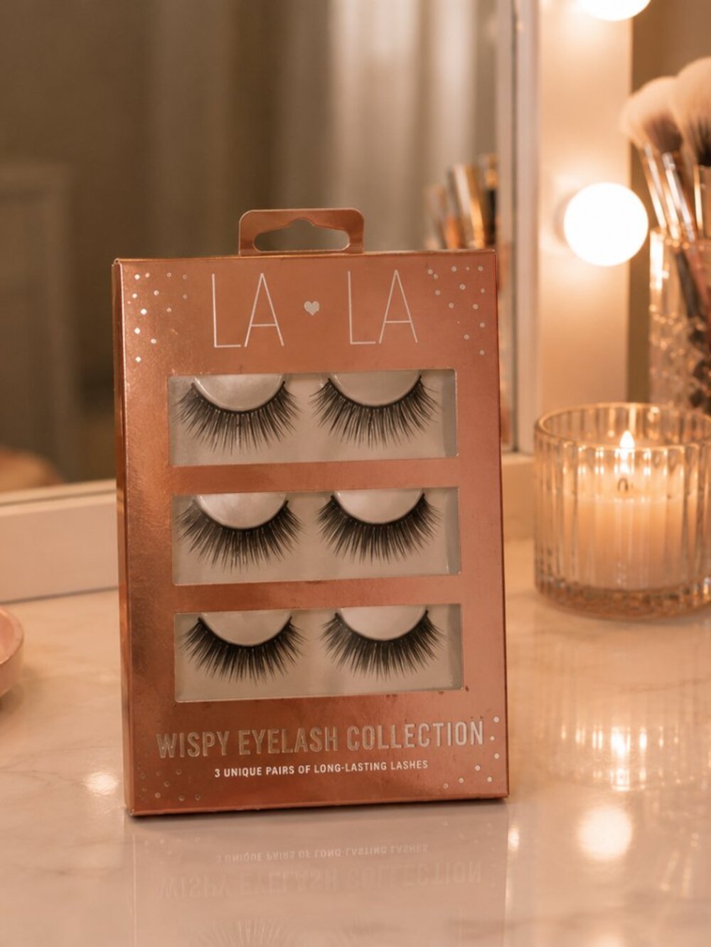 La La Wispy Eyelash Collection NEW 3 Unique Pairs Long‎ Lasting NIB